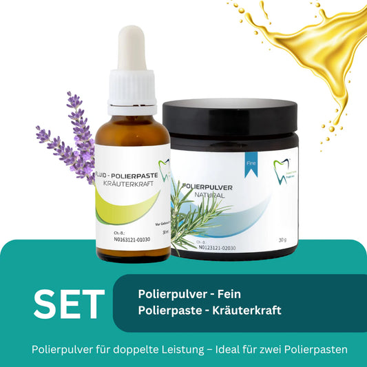 Bio Polierpaste fein Kräuterkraft - Fluid und Polierpulver 30 ml